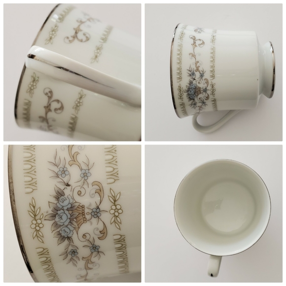 Diane by Wade Fine Porcelain China 3 Piece Set - Picture 4 of 16